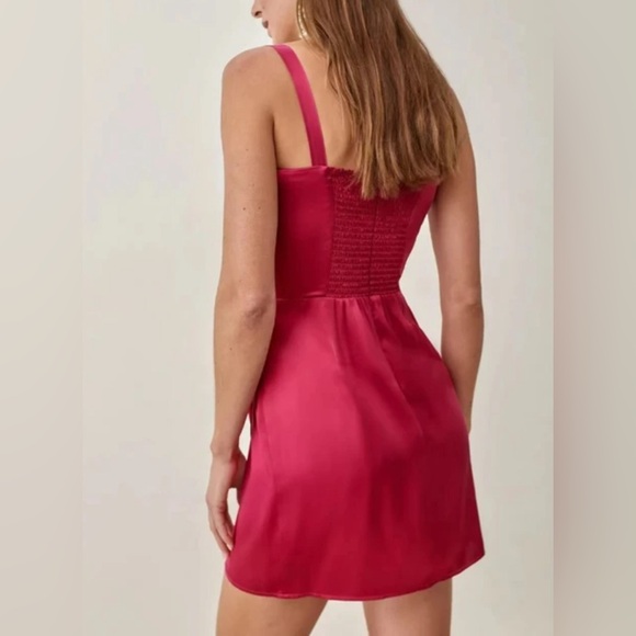 REFORMATION Fonda Silk Dress - Picture 3 of 7